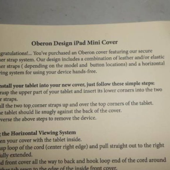 Oberon Hokusai Wave Teal Green iPad Mini Cover Fits Mini 4, 5, and 6 only - Picture 11 of 12